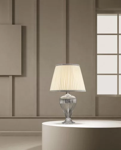 éjjeli lámpa fehér színű vázzal és üveg testtel beltéri használatra sylcom-1462-s2-cp-d-cr - moretti.hu