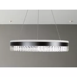   LED luxusos függesztett kristálycsillár + távvezérlő 80W - TA2302/B