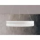 LED luxusos függesztett kristálycsillár + távvezérlő 80W - TA2302/W