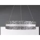 LED luxusos függesztett kristálycsillár + távvezérlő 80W - TA2303/W