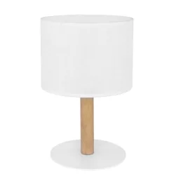 TK Lighting DEVA WHITE 5217 Asztali lámpa 1x60W/E27