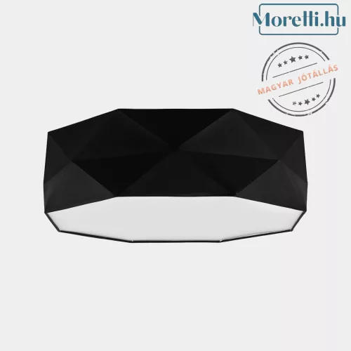 mennyezeti lámpa fekete színű vázzal és textil testtel beltéri használatra tklighting-1567 - moretti.hu