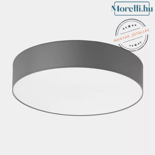 mennyezeti lámpa szürke színű vázzal és textil testtel beltéri használatra tklighting-1584 - moretti.hu