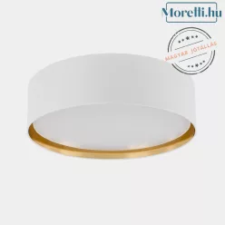 mennyezeti lámpa fehér színű vázzal és textil testtel beltéri használatra tklighting-3433 - moretti.hu