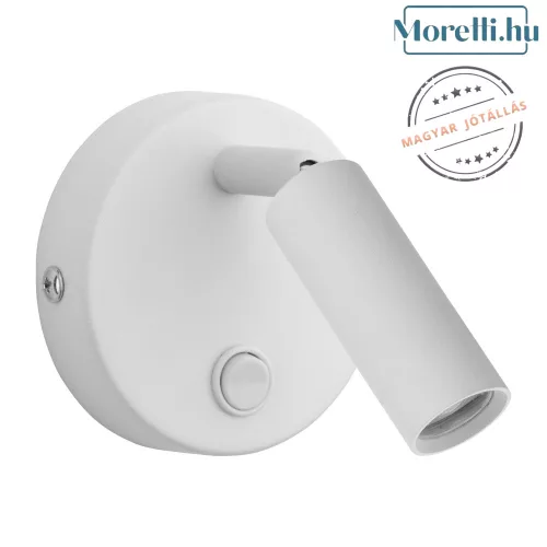 fali lámpa fehér színű vázzal és fém testtel beltéri használatra tklighting-4238 - moretti.hu