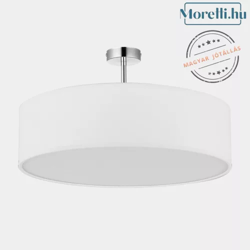 mennyezeti lámpa fehér színű vázzal és textil testtel beltéri használatra tklighting-4242 - moretti.hu