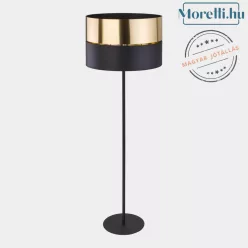 állólámpa arany színű vázzal és textil testtel beltéri használatra tklighting-5465 - moretti.hu