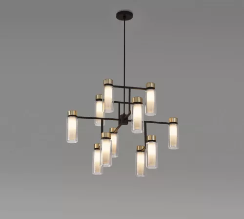 csillár fekete színű vázzal és üveg testtel beltéri használatra tooy-560-12-c2-c41-clear - moretti.hu
