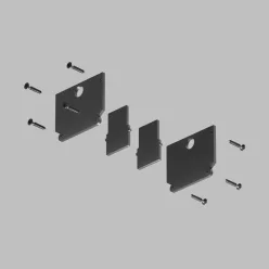   End Caps for surface-mounted track SMART ONE — TR/EU-2025-BK