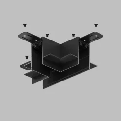   TR/EU-2113-BK Recessed-mounted T-connector for SMART track, black color — TR/EU-2113-BK