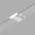 TR/EU-5230-WH Straight сonnector for track AIR BASE, white color — TR/EU-5230-WH
