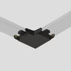   TR/EU-5231-BK Corner connector 90° for track AIR BASE, black color — TR/EU-5231-BK