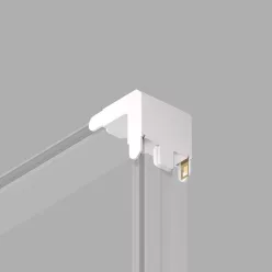   TR/EU-5232-WH Corner connector 90° wall-ceiling for track AIR BASE, white color — TR/EU-5232-WH