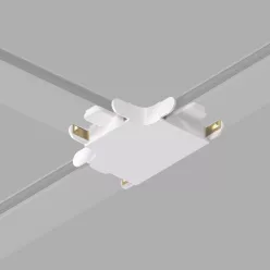   TR/EU-5233-WH T-type connector for track AIR BASE, white color — TR/EU-5233-WH