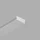 TR/EU-5235-WH Decorative cap for track AIR BASE, white color — TR/EU-5235-WH