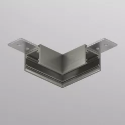   TR/EU-5731-DN Angular track element, 90° ceiling-to-ceiling, Shine track system, Base series, dark nickel color, aluminum — TR/EU-5731-DN