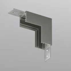   TR/EU-5732-DN Angular track element, 90° wall-to-ceiling, Shine track system, Base series, dark nickel color, aluminum — TR/EU-5732-DN