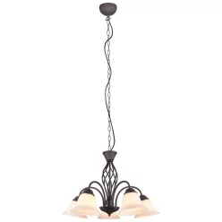 Trio RUSTICA 101000524 Csillár 5x40w/e14 ip20