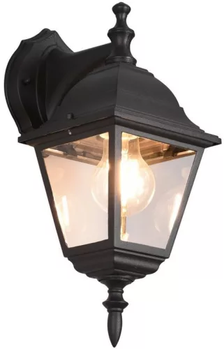 TRIO 205767132 LIVENZA Klasszikus Kültéri Fali Lámpa Fekete E27 IP44