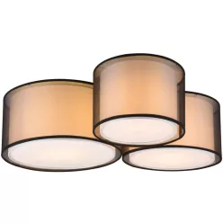 Trio BURTON 611490332 Plafonlámpa 3x40w/e27 ip20