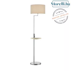 állólámpa nikkel színű vázzal és fém testtel beltéri használatra trio-400400107 - moretti.hu