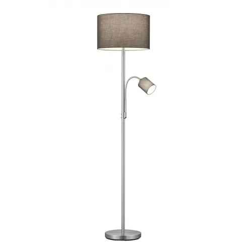 állólámpa nikkel színű vázzal és fém testtel beltéri használatra trio-403900211 - moretti.hu