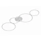 mennyezeti lámpa fehér színű vázzal és gipsz testtel beltéri használatra trio-622610431 - moretti.hu