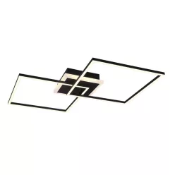 mennyezeti lámpa fekete színű vázzal és fém testtel beltéri használatra trio-r62843132 - moretti.hu