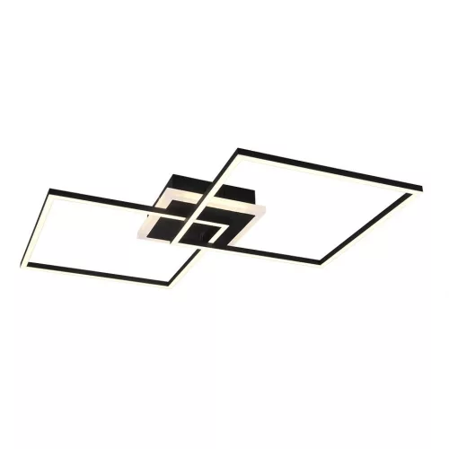 mennyezeti lámpa fekete színű vázzal és fém testtel beltéri használatra trio-r62843132 - moretti.hu