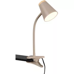   Trio PONGO R25831143 Asztali lámpa klipsszel 1x4.5w/led 3000k 500lm ip20