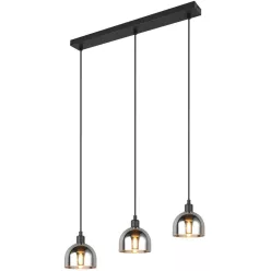   TRIO R31863032 MOLLY Többágú Függesztett Lámpa Fekete E14 IP20