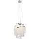 TRIO R37349106 POMP Kristály Függesztett Lámpa Ezüst LED IP20