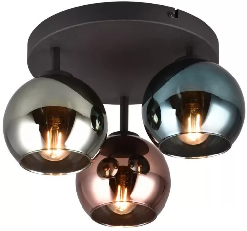 Trio SHELDON R61303017 Plafonlámpa 3x28w/e14 ip20
