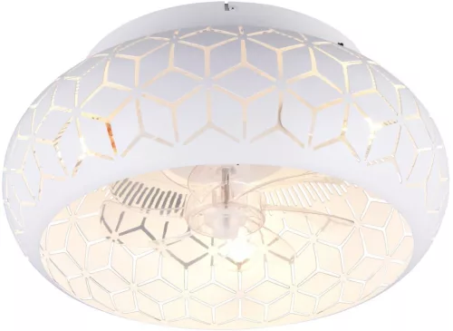 TRIO R61574031 BIDAR Ventilátoros lámpa Fehér E27 IP20