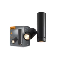   VIDEX VL-SPF07-B ARIZA FEKETE SZÍNŰ MENNYEZETI LÁMPA 2XGU10 30W IP20