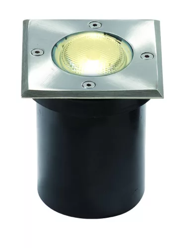 kültéri talajba süllyeszthető lámpa ezüst színű vázzal és fém testtel kerti használatra viokef-4054000 - moretti.hu