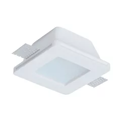 mennyezetbe építhető lámpa fehér színű vázzal és fém testtel beltéri használatra viokef-4116000 - moretti.hu