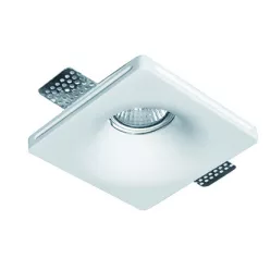 mennyezetbe építhető lámpa fehér színű vázzal és gipsz testtel beltéri használatra viokef-4116200 - moretti.hu