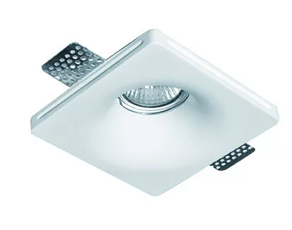 mennyezetbe építhető lámpa fehér színű vázzal és gipsz testtel beltéri használatra viokef-4116200 - moretti.hu