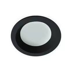 fürdőszobai beépíthető lámpa fekete színű vázzal és fém testtel beltéri használatra viokef-4151201 - moretti.hu