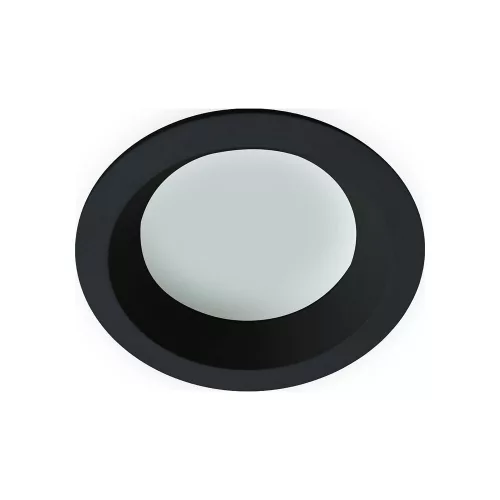 fürdőszobai beépíthető lámpa fekete színű vázzal és fém testtel beltéri használatra viokef-4151201 - moretti.hu