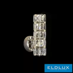   ELDLUX Kristály üveg fali lámpa LED 10W CCT 800lm IP20 100*260*150mm