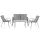 Lorca 4+1 kerti bútor garnitúra szett