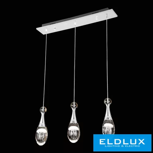 ELDLUX MEDÚZA függeszték 3×5W NW króm