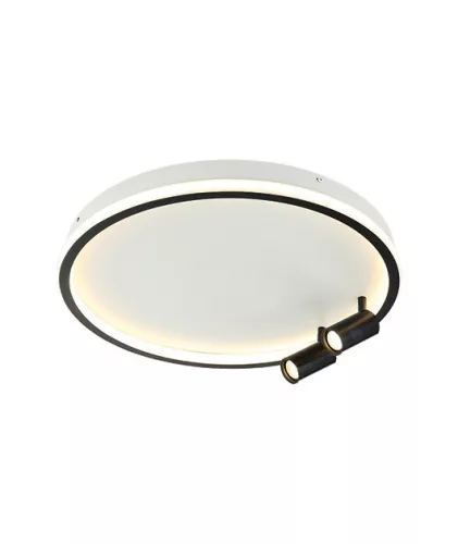 mennyezeti lámpa fehér színű vázzal és fém testtel beltéri használatra zambelis-22014 - moretti.hu