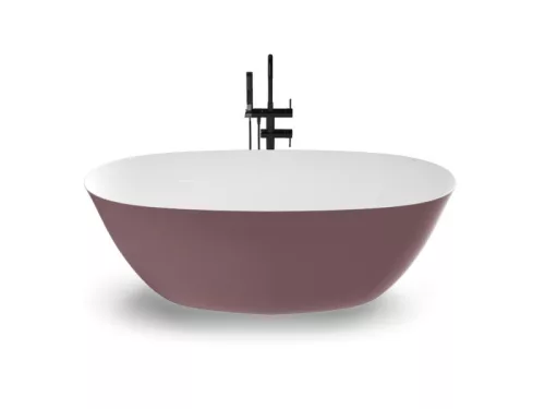 Covadonga szabadonálló kád_70x160_Rosa Metallic/Blanco Mate