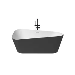 Sottovento szabadonálló kád_75x170_Negro/Blanco Mate