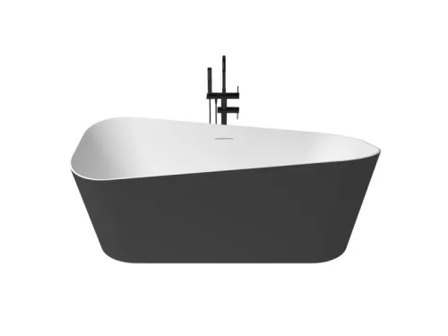 Sottovento szabadonálló kád_75x170_Negro/Blanco Mate