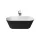 Leman kád_75x170_Negro/Blanco Brillo