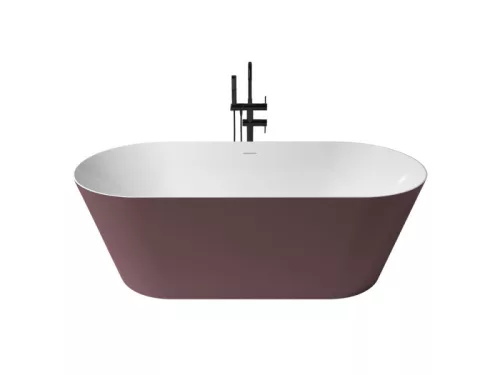 Leman kád_80x180_Rosa Metallic/Blanco Brillo